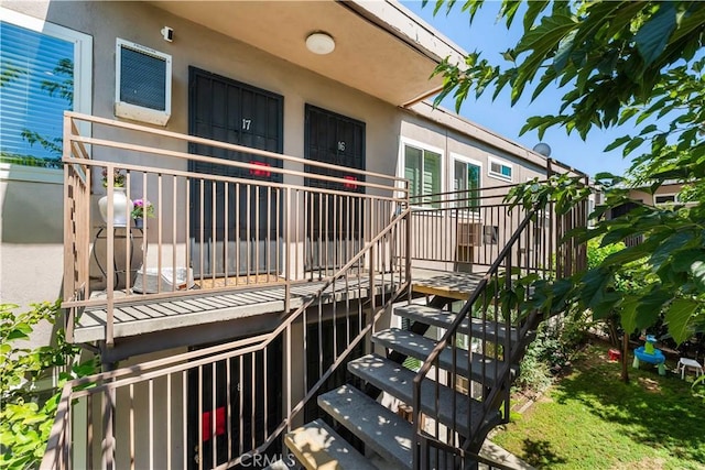 7135 Coldwater Canyon Ave Unit 16, North Hollywood, CA 91605 - wooden terrace with stairway
