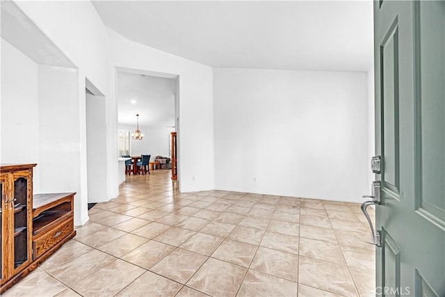 23681 Corte Sabio, Murrieta, CA 92562 - entryway with a chandelier and light tile patterned floors