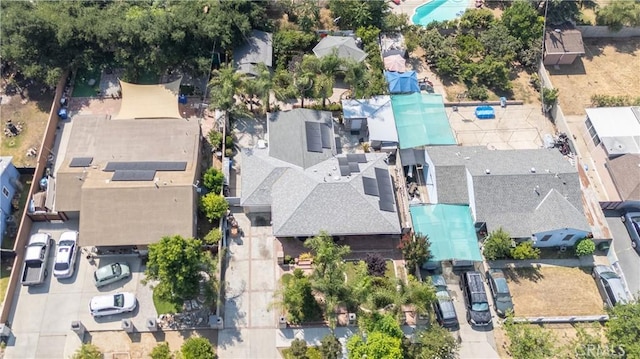 14724 Maclay St, San Fernando, CA 91345 - aerial view of residential area with a pool