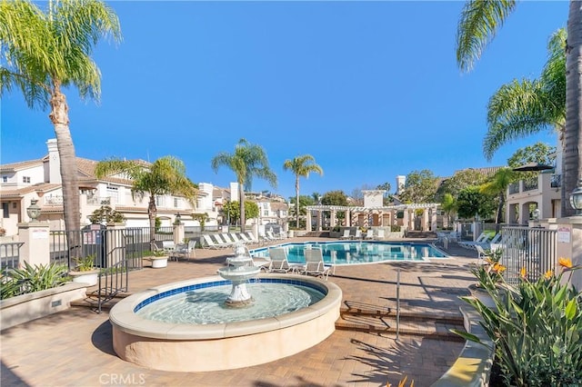 75 Shorebreaker Dr, Laguna Niguel, CA 92677 - community pool with a residential view and a patio area