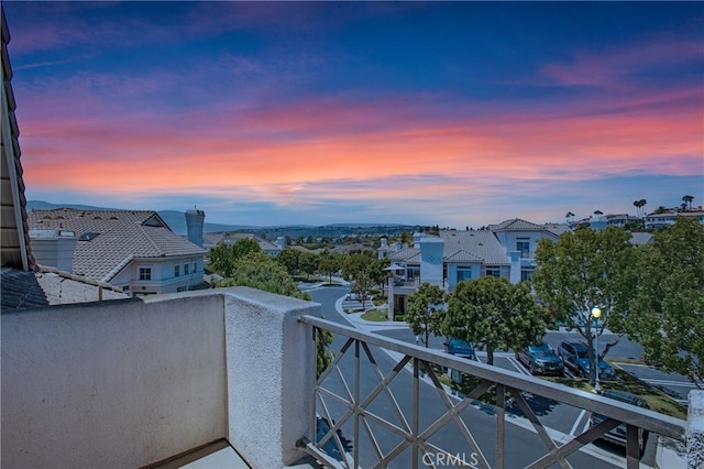 75 Shorebreaker Dr, Laguna Niguel, CA 92677 - balcony at dusk featuring a residential view