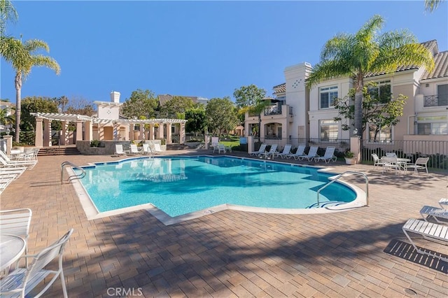 75 Shorebreaker Dr, Laguna Niguel, CA 92677 - community pool with a pergola and a patio area