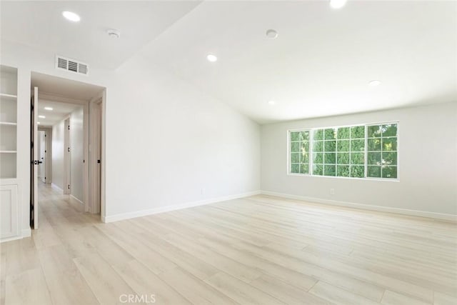 13119 Constable Ave, Granada Hills, CA 91344 - spare room featuring recessed lighting, light wood-style flooring, and a smoke detector