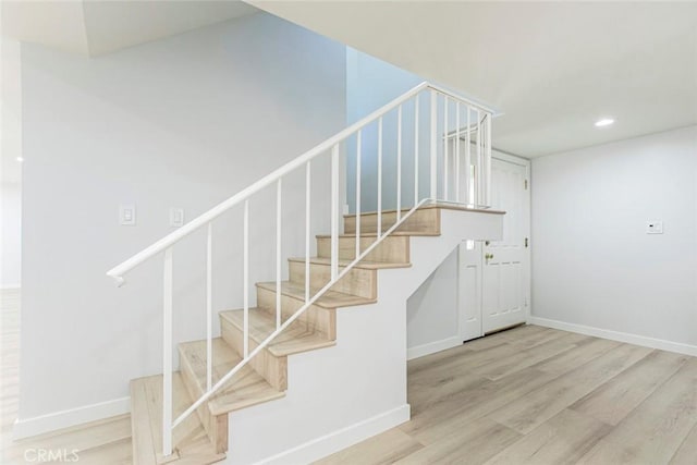 13119 Constable Ave, Granada Hills, CA 91344 - stairway with wood finished floors and recessed lighting