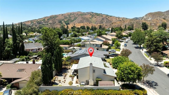 13119 Constable Ave, Granada Hills, CA 91344 - aerial view of residential area featuring a mountainous background