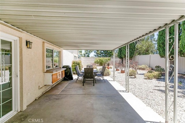13119 Constable Ave, Granada Hills, CA 91344 - fenced backyard featuring outdoor dining area and a patio area