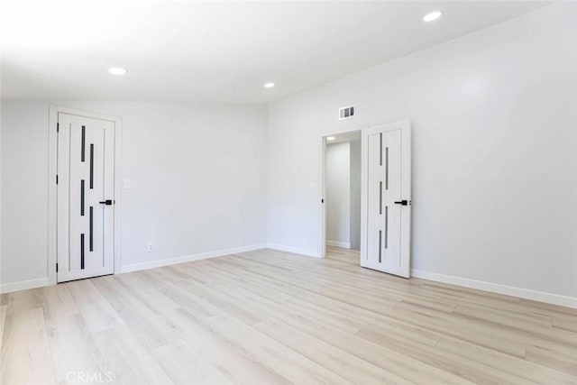13119 Constable Ave, Granada Hills, CA 91344 - unfurnished room featuring light wood finished floors and recessed lighting