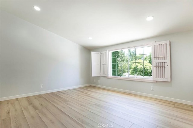 13119 Constable Ave, Granada Hills, CA 91344 - spare room with light wood finished floors and recessed lighting