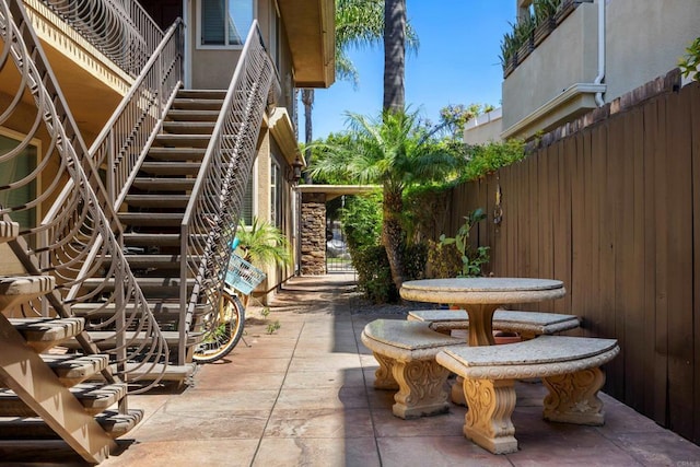1361 Felspar St Unit 7, San Diego, CA 92109 - view of patio with stairway