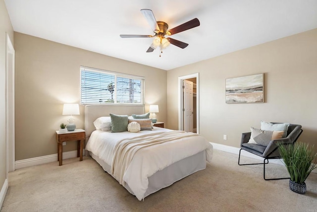 1361 Felspar St Unit 7, San Diego, CA 92109 - bedroom featuring light carpet, a ceiling fan, and a spacious closet