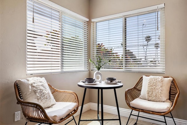 1361 Felspar St Unit 7, San Diego, CA 92109 - sitting room with tile patterned floors and baseboards