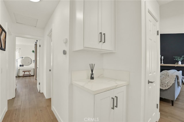 27322 Eastridge Dr, Lake Forest, CA 92630 - hall with light wood finished floors and attic access