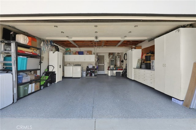 27322 Eastridge Dr, Lake Forest, CA 92630 - garage featuring independent washer and dryer and water heater