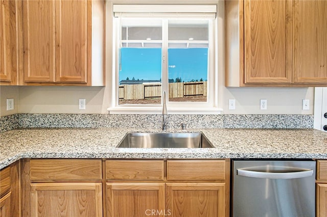 836 Regnier Ln, Paradise, CA 95969 - kitchen with stainless steel dishwasher and light stone counters