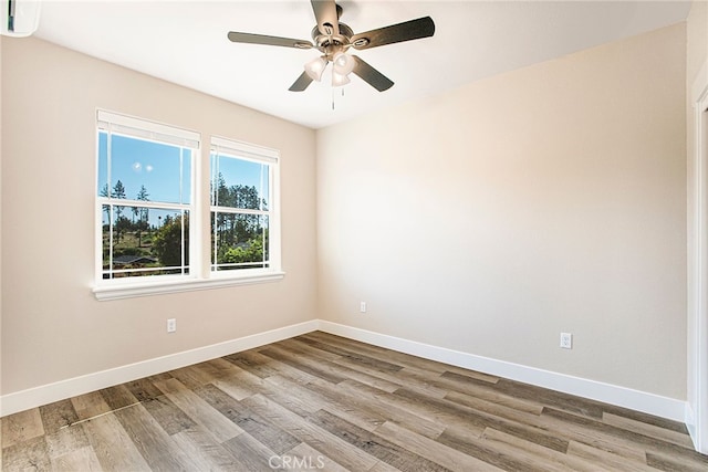 836 Regnier Ln, Paradise, CA 95969 - unfurnished room with wood finished floors and ceiling fan