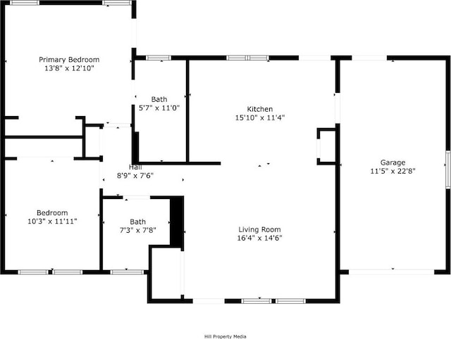 836 Regnier Ln, Paradise, CA 95969 - view of floor plan / room layout