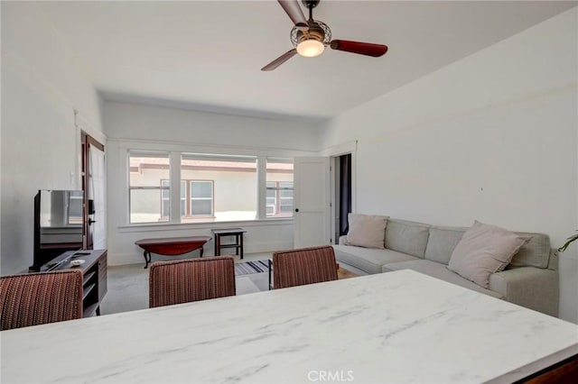 571 W 17th St, San Pedro, CA 90731 - carpeted bedroom with ceiling fan