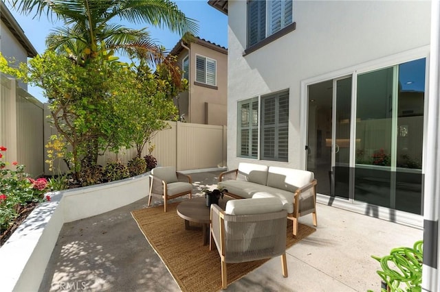 49 Eaglecreek, Irvine, CA 92618 - view of patio featuring an outdoor living space