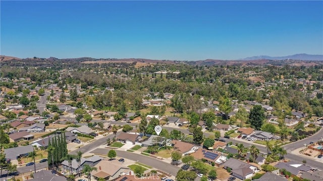 3966 Laurel Ct, Chino Hills, CA 91709 - aerial view of property and surrounding area featuring a mountain backdrop and nearby suburban area