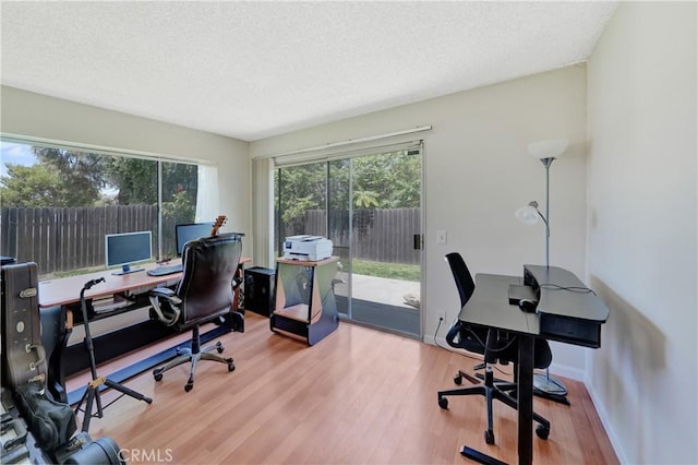 3966 Laurel Ct, Chino Hills, CA 91709 - office space with wood finished floors and a textured ceiling