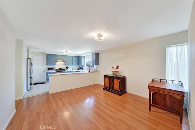 3966 Laurel Ct, Chino Hills, CA 91709 - living room featuring light wood-type flooring and baseboards