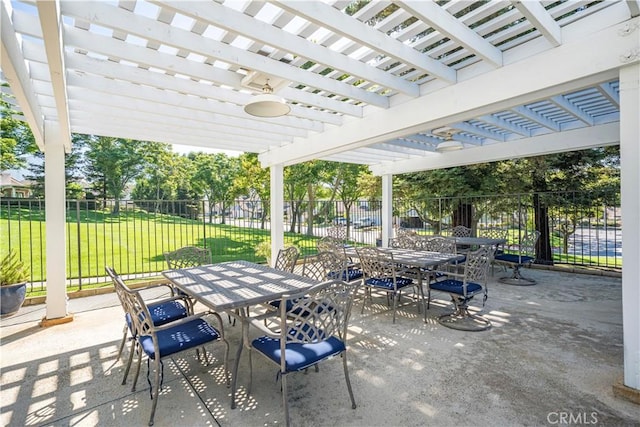1440 Amanda Pl, Upland, CA 91784 - view of patio / terrace with outdoor dining area and a pergola