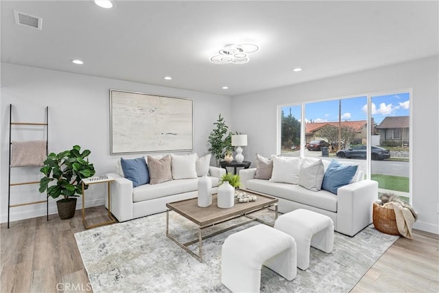 4802 Brookway Ave, Yorba Linda, CA 92886 - living area featuring wood finished floors and recessed lighting