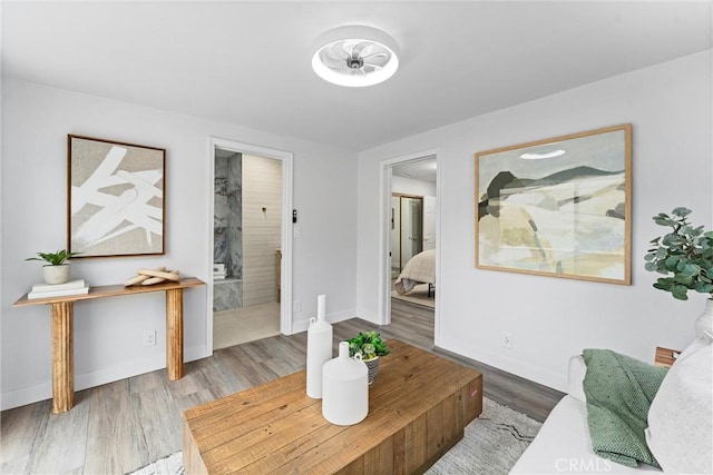 4802 Brookway Ave, Yorba Linda, CA 92886 - living room featuring wood finished floors and baseboards