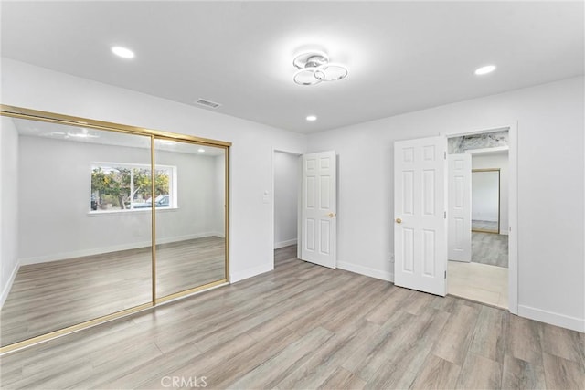 4802 Brookway Ave, Yorba Linda, CA 92886 - unfurnished bedroom with wood finished floors, a closet, and recessed lighting