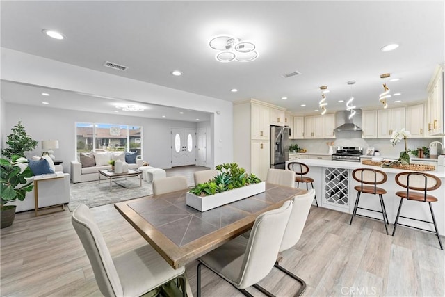 4802 Brookway Ave, Yorba Linda, CA 92886 - dining area with recessed lighting and light wood-style floors