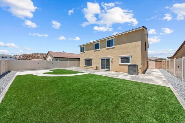 28339 Levi Way, Menifee, CA 92585 - back of property with a patio, stucco siding, and a fenced backyard