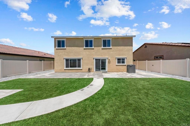 28339 Levi Way, Menifee, CA 92585 - back of house with a patio area, a fenced backyard, and stucco siding
