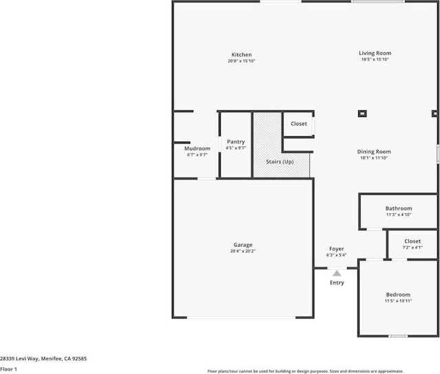 28339 Levi Way, Menifee, CA 92585 - view of floor plan / room layout