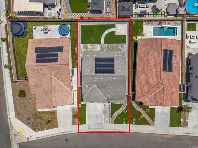 28339 Levi Way, Menifee, CA 92585 - aerial perspective of suburban area with property boundaries highlighted