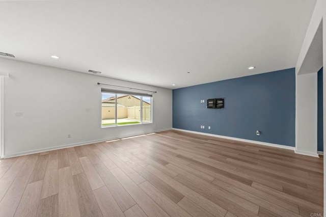 28339 Levi Way, Menifee, CA 92585 - unfurnished room with light wood-style floors and recessed lighting
