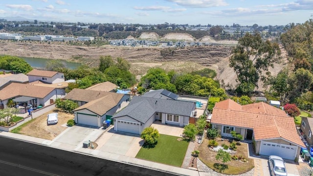 7971 Jade Coast Rd, San Diego, CA 92126 - aerial perspective of suburban area with a nearby body of water