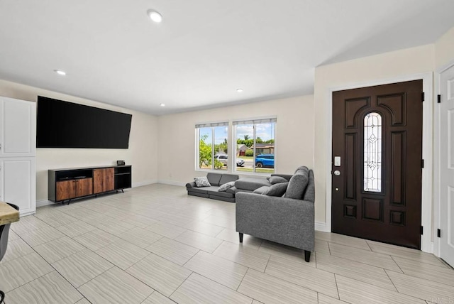 7971 Jade Coast Rd, San Diego, CA 92126 - foyer entrance with baseboards and recessed lighting