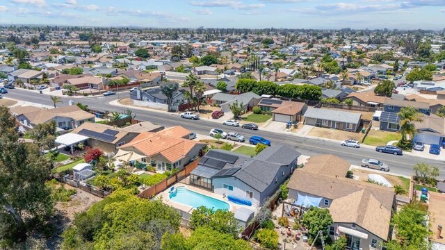 7971 Jade Coast Rd, San Diego, CA 92126 - aerial view of residential area featuring a pool area