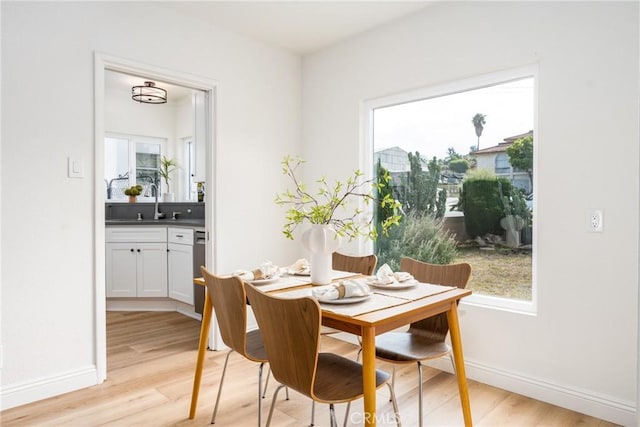 2283 Gaviota Ave, Signal Hill, CA 90755 - dining room with healthy amount of natural light and light wood finished floors