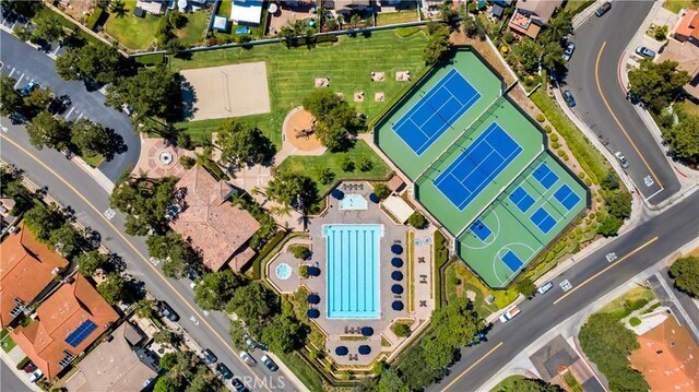 19081 Wildwood Cir, Lake Forest, CA 92679 - drone / aerial view of a pool