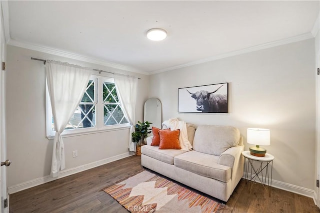 11243 Gaviota Ave, Granada Hills, CA 91344 - living room featuring crown molding and wood finished floors