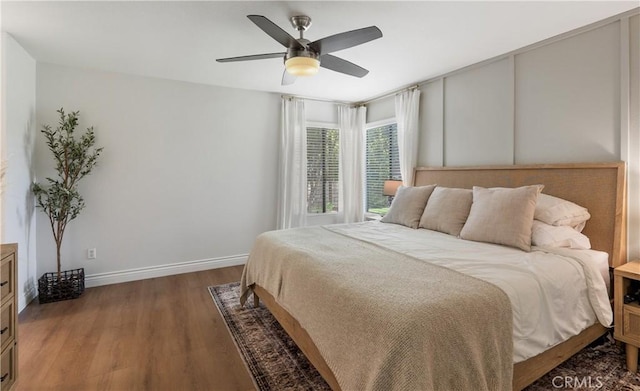 2151 Stonefield Pl, Riverside, CA 92506 - bedroom with wood finished floors and ceiling fan