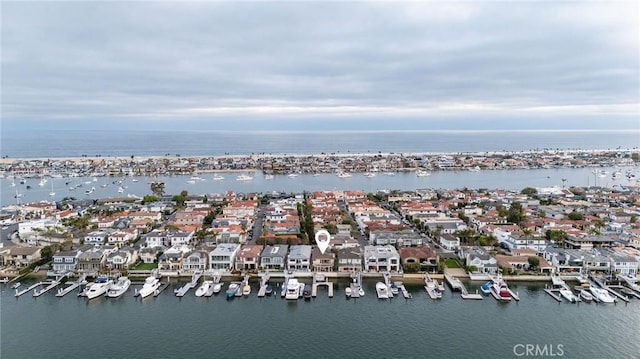 816 Via Lido Nord, Newport Beach, CA 92663 - view of property location featuring a large body of water, nearby suburban area, and numerous boat docks