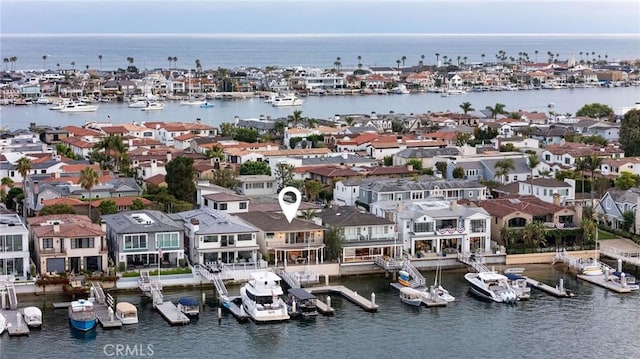816 Via Lido Nord, Newport Beach, CA 92663 - aerial perspective of suburban area featuring a nearby body of water