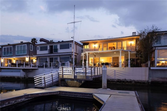 816 Via Lido Nord, Newport Beach, CA 92663 - back of property featuring a balcony
