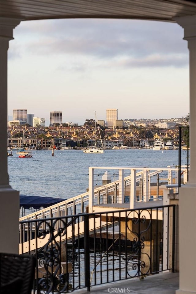 816 Via Lido Nord, Newport Beach, CA 92663 - balcony with a water view and a view of city