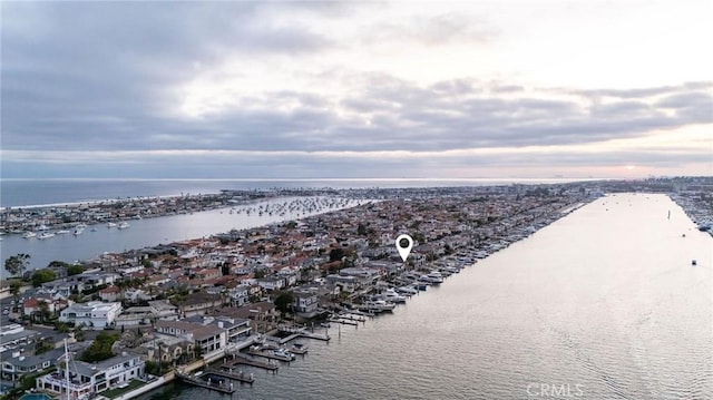 816 Via Lido Nord, Newport Beach, CA 92663 - aerial view of residential area featuring a large body of water