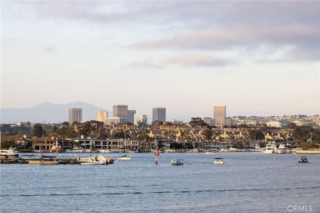 816 Via Lido Nord, Newport Beach, CA 92663 - water view featuring nearby urban area and mountains