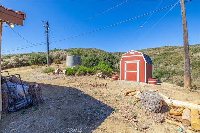 14320 Kiptree Dr, Lake Hughes, CA 93532 - view of yard featuring a shed and a mountain view