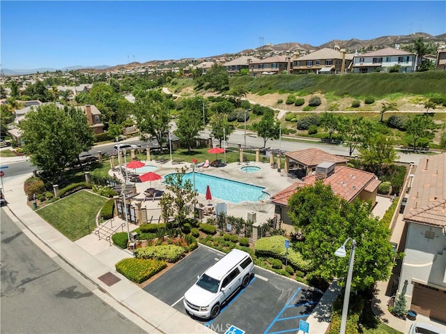 28323 Roman Ct, Saugus, CA 91350 - aerial perspective of suburban area with mountains